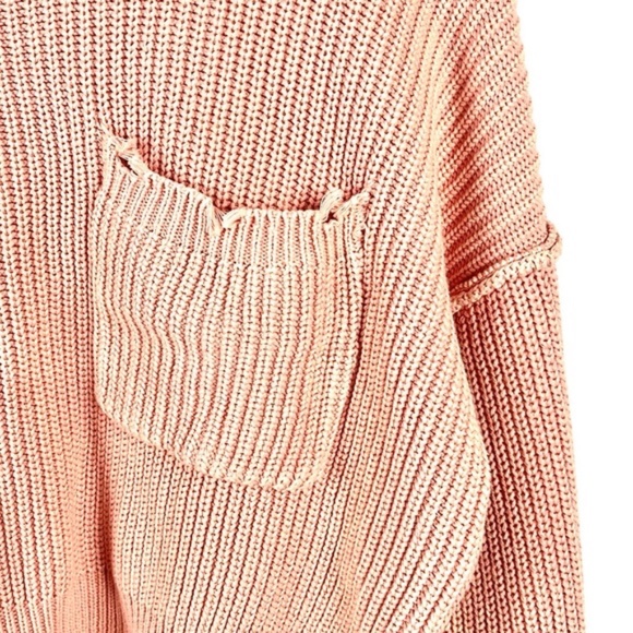 MABLE Julia Salmon Distressed Edge Sweater - Picture 5 of 8